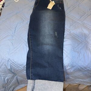 Charlie Paige Dark Blue Relaxed Women Jeans